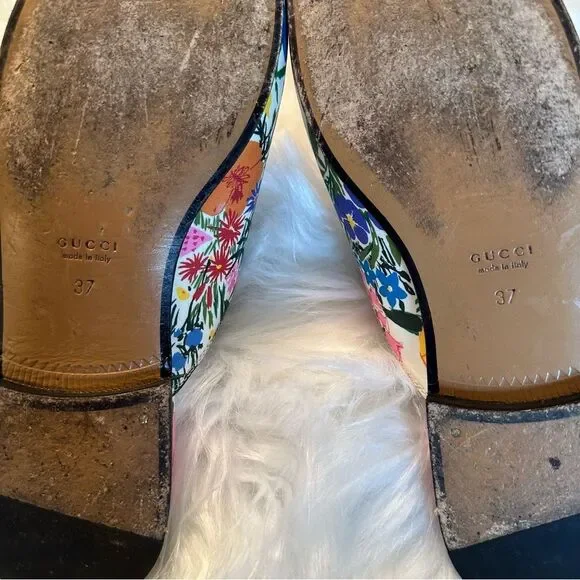 Gucci X Ken Scott Floral Princetown Mules - 37 - RARE - Picture 11 of 11